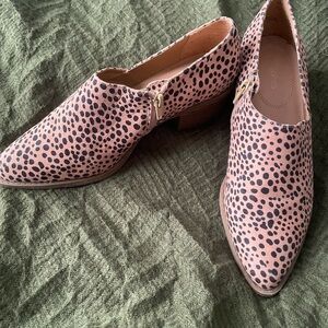 Maurices Tan Cheetah Print Low Heel Booties